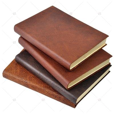 China Custom Notebook Logo Leather Journal Cover Field School Business Meeting Notebook for sale