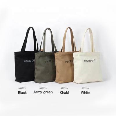 China Fashion Large Tote Bags Custom Printed Logo Ladies Handbag Canvas High Quality Durable Shopping Shoulder Bag for sale