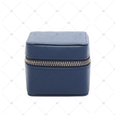 China Custom Durable Small Luxury Leather Cosmetic Bag Jewelry Box Jewelry Boxes Organizer Box Gift Packaging Bag Logo Leather for sale