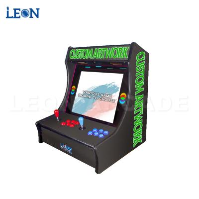 China 18mm MDF Arcade Machine Bartop For 2 Players 2021 New 19 Inch Bartop Arcade Game Machine for sale