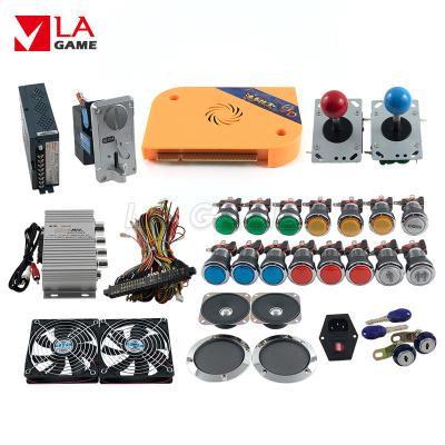 China pandora's box 9D 2222 in 1 intendo arcade cabinet kit chrome plated arcade buttons kit seimitsu joystick 2/4/8 way tube PRODUCED LAS- PD517 for sale