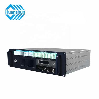 China FTTH 3U 1550nm JDSU30 4*30WIPG 128 Laser EYDFA 64 Dual Output 18-24dB 12V100W CATV Power Supply With PON Fiber Optic Amplifier for sale