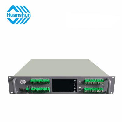 China FTTH 2U 1550nm Laser IPG30W Erbium Ytterbium EYDFA 16 JDSU27 32 64 Output 16-24dB CATV Fiber Optic Amplifier for sale