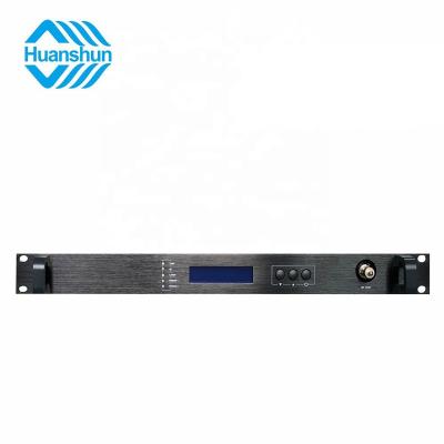 China CATV System 1U Cabinet 2 Way 5 dB Output SBS 13 dBm Modulation External Fiber Optic Transmitter for sale