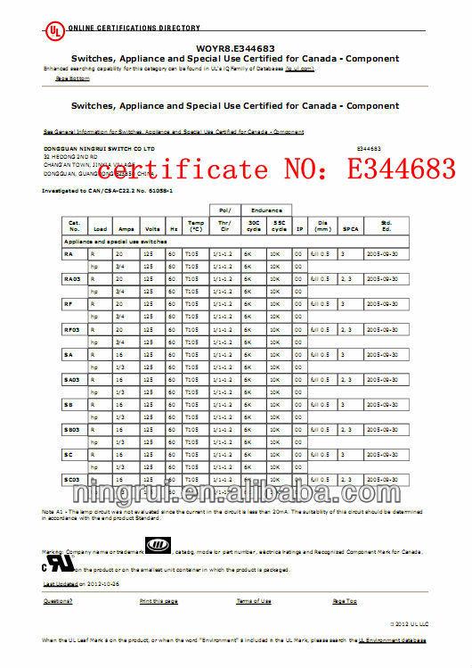 UL - Shenzhen Ningrui Electronic Tech Co., Ltd.