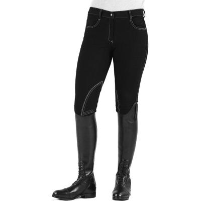 China Quick Dry Women's Full Grip Seat Cotton Breeches for sale