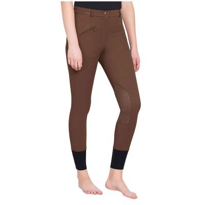 China Quick Dry Women's Ribb Knee Patch Breeches for sale