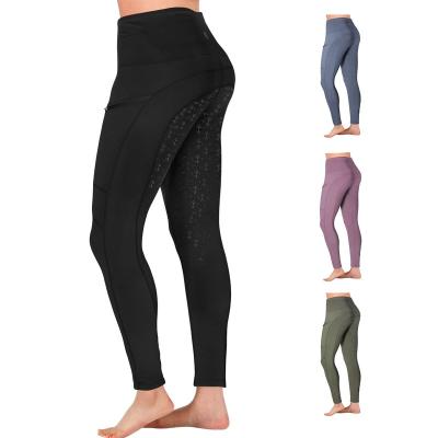 China Quick Dry Women's Full Seat Silicon Grip Rider Breeches Riding Tights High Waisted Gaiters For Women for sale