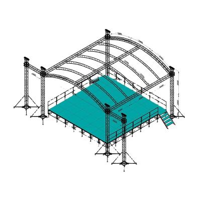 China Lightweight Aluminum Truss System Roof Truss Manufacturers Aluminum Canopy Truss Roof System for sale