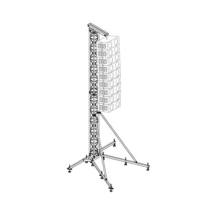 China Heavy Duty Line Array Speaker Truss Speaker Performance PA Tower Stand for sale