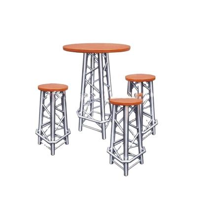 China Commercial Modern Aluminum Bar Furniture Table And Chair For Club for sale