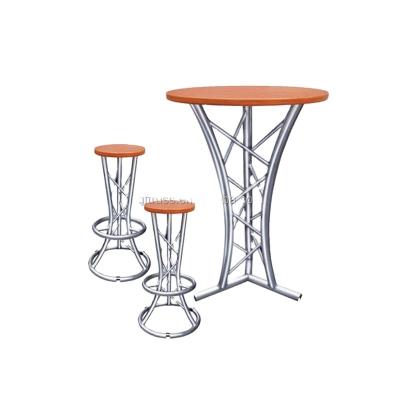 China Modern Modern Bar Furniture Aluminum Table And Chair For Club for sale