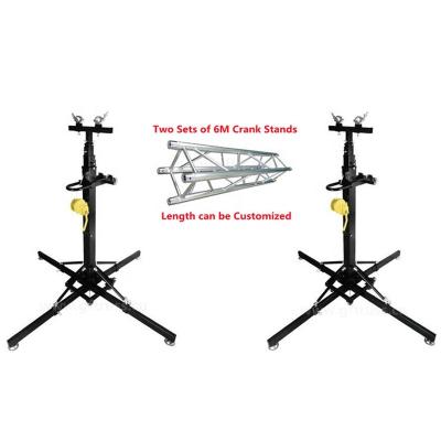 China Indoor Or Outdoor Aluminum Loudspeaker Truss Crank Rack 6m Height for sale