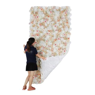 China High Quality Silk Panel Silk Backdrop Wall Flower Artificial Silk Wedding Chinese Factory for sale