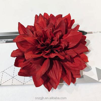 China DKB Factory Direct Sale Durable High Quality Artificial Silk Flower Head Dahlia For Flower Wall for sale