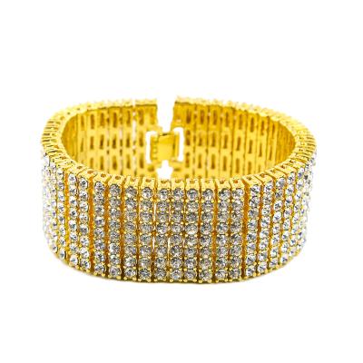 China Hiphop Best Selling Hiphop Crystal Bracelet For Men for sale