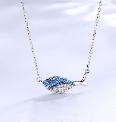 China 2020 FASHIONABLE Fashion High Quality Sterling Silver 925 Whale Jewelry Necklace for sale