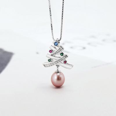 China CLASSIC Christmas Tree Decoration Dropshipping Natural Freshwater Pearl Necklace For Christmas Gift for sale