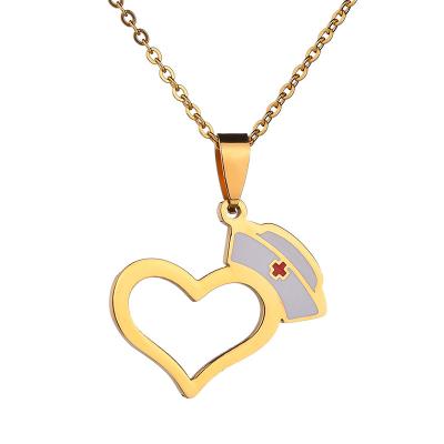 China 2020 Popular CLASSIC Stainless Steel Nurse Love Necklace for sale