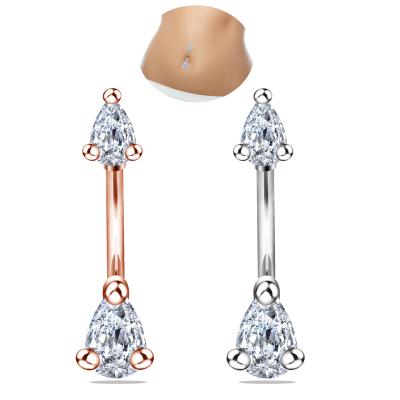 China Best Selling Adjustable Body Jewelry Belly Zircon Ring for sale