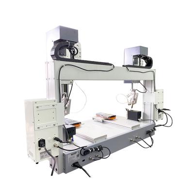 China PCB Soldering Programmable Auto Rotate PCB Robot Soldering Station Machine Multi-axis Soldering Desktop Kit for sale