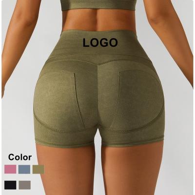 China Breathable RTS Lulu Shorts Running Fitness Wear Naked Sports Gym Yoga Shorts Compression Biker Shorts Gaiters For Women for sale