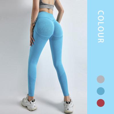 China RTS Women's Seamless Yoga Leggings Crac! crack! Breathable High Waisted Leggings Tights Women Butt Yoga Leggings for sale