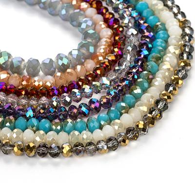 China Other 2X3mm Crystal Beads Multicolor Glass Beads For Jewelry Making Ring Necklace Making DIY Handmade Wholesale for sale