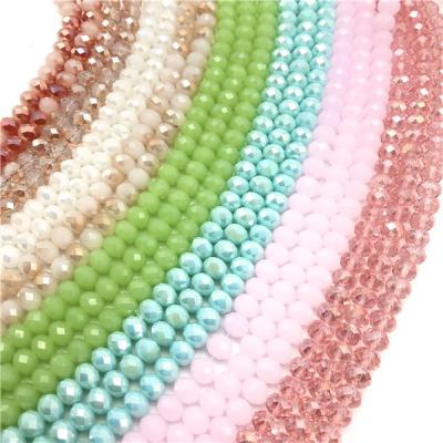 China Other 3x4mm Crystal Rondel Beads Faceted Glass Beads For Jewelry Making DIY Bracelet Necklace Female Jewelry for sale