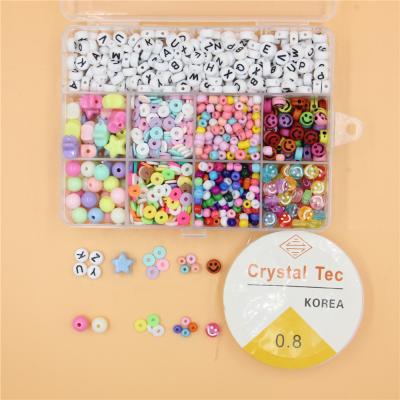 China Beautiful Glass Seed Beads Started Kit Small Craft Beads Kit DIY Craft Bracelet Necklace Jewelry Making Accessories for sale