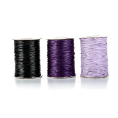 China 1.0mm/90 Yards Colorful Waxed Strings Yarn String Viable For Beading Project Jewelry Diy Jewelry Making Jewelry for sale