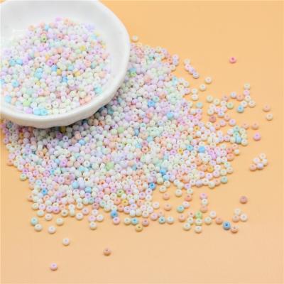 China Jewelry Making BOHOEVER 4mm 450g 15 Color Macaron Matte Frosted Glass Loose Seed Round Glass Beads For Jewelry Making for sale