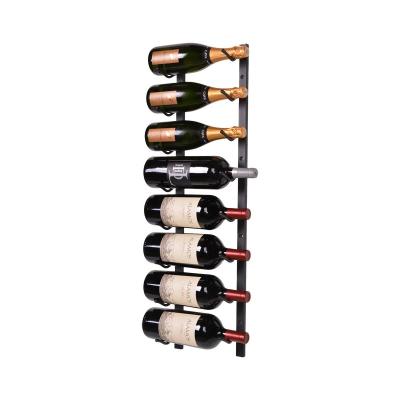 China Vintage Wine Racks Storage Wall Mounted Wine Bottle Racks OEM Metal Wall Mounted Wine Racks for sale