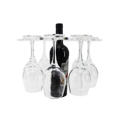 China NEW OEM Factory Price Viable Acrylic Wine Glass Rack Racks Display Rack With Wine Glass Rack for sale