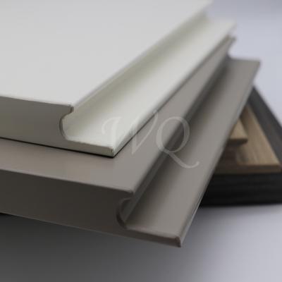 China WQ Moisture Proof Customized Size PVC MDF Board For Furniture Door Handle Freestanding Panel for sale