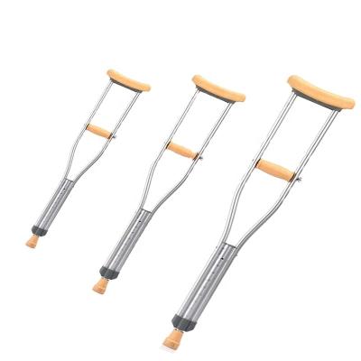 China High Quality And Hot Selling Comfortable/Lightweight/Adjustable Folding Elbow Non-Slip Aluminum Crutches Walking Aids for sale