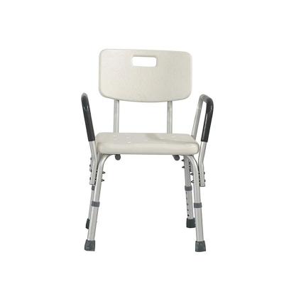 China Lightweight& height adjustable & Folding Height Adjustable Aluminum Bathroom Shower Chair for sale