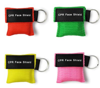 China Outdoor First Aid Portale One Way Valve Cpr Mask Key Chain For Outdoor for sale