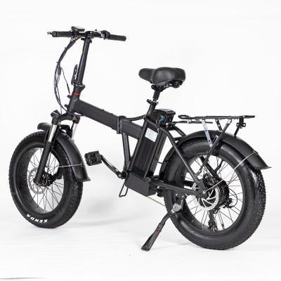 China Aluminum Alloy Folding Step Through Electric Bicycle 20 Inch Fat Tire 750w Ebike 500w 48v Electric Bike 7 Speeds ebike for sale