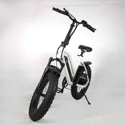 China Aluminum Alloy 2022 Very Popular Fat Tire Folding E Bike 20