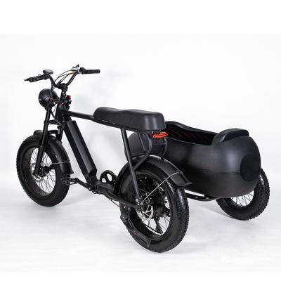 China Aluminum Alloy 20 inch fat tire 500W motor long range retro vintage 7 speed e bike 73 electric hybrid bike for sale