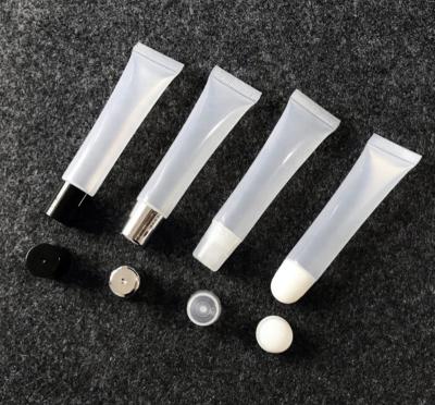 China Cosmetics Wholesale Plastic Squeeze Lip Gloss Tube Cosmetic Packaging 8ml Lipstick Squeeze Tubes Lip Gloss Container for sale