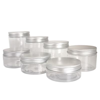 China Skin care cream round aluminum jar to pack powder cosmetic aluminum cover for plastic jar for lubricant for sale