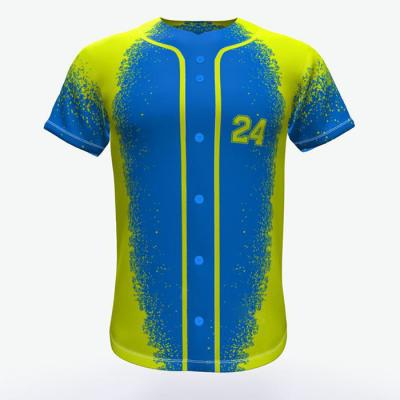 China Wholesale Custom Sublimated High Quality Baseball Uniforms Cheap Antibacterial Baseball Uniforms Tank Top Team Sublimation Print Wear for sale