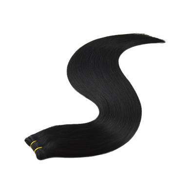 China Silky Straight Double Drawn Thick End Wave Black Hair Weave Styles Peruvian Remy Images For Women for sale