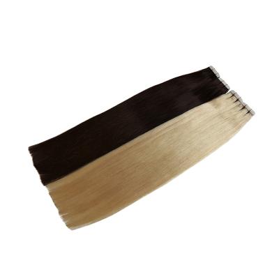 China Russian Invisible Curly Seamless Curly Pulled Hair Double Loop Weft Tape In Hair Extensions Hair for sale