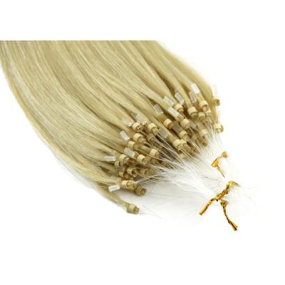 China Unprocessed Natural Unprocessed Virgin Remy Blonde Micro Ring Hair Extensions Double Curly Curly Ring Hair Extensions for sale