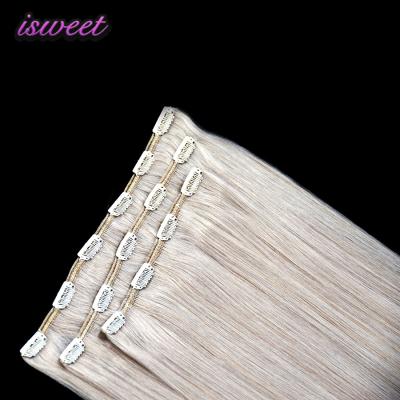 China Silky Straight Very Light Remy Seamless Wave Clip In Hair Extensions for sale