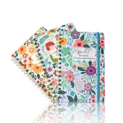 China 2021 High Quality Monthly Weekly Daily Planner Pocket Spiral Notebook Coil Hardcover Book Notebook Orderly Notebook for sale