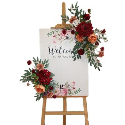 China Modern Custom Personalized Happy Color Wedding Party Welcome Sign Backboard Welcome Sign Wedding Decoration For Display for sale